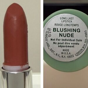 Clinique Long Last Lipstick Blushing Nude Green Tube NOS See Photos VHTF